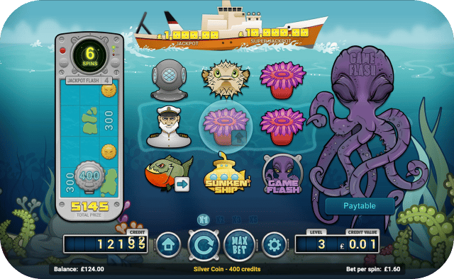 Deep blue Casino slot machine